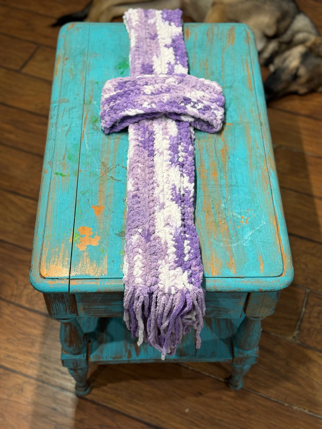 White River Wisteria Scarf and Headband Set