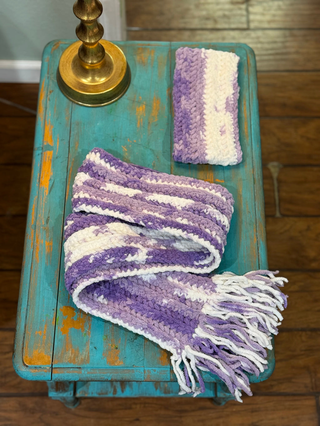 White River Wisteria Scarf and Headband Set