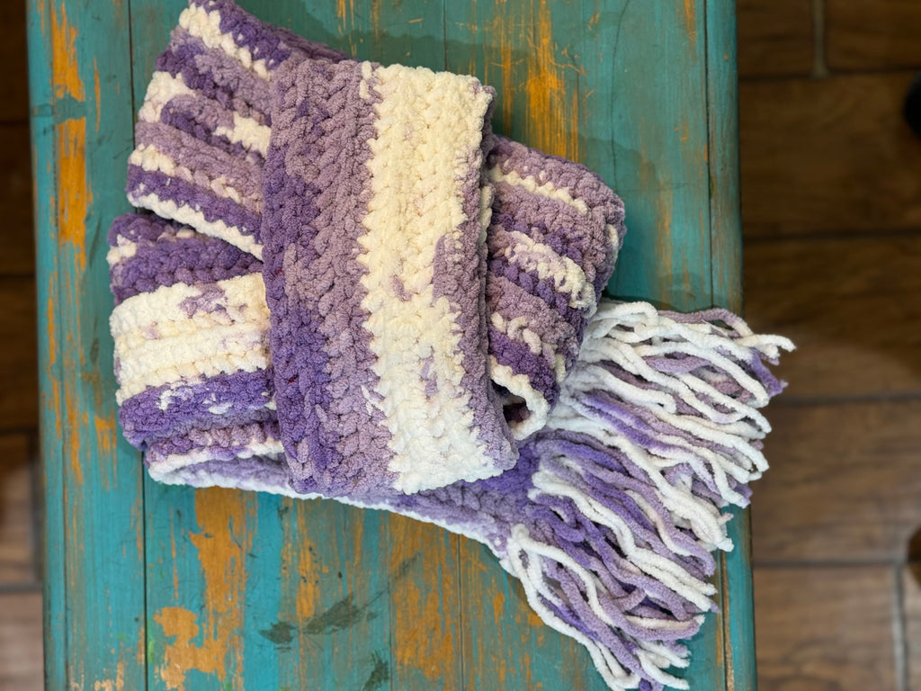 White River Wisteria Scarf and Headband Set