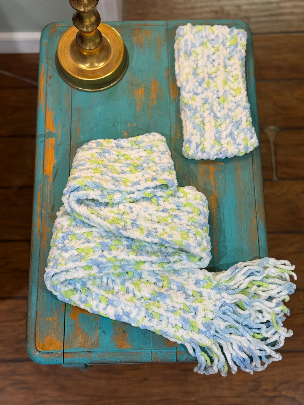 Mill Creek Mist and Mint Scarf and Headband Set
