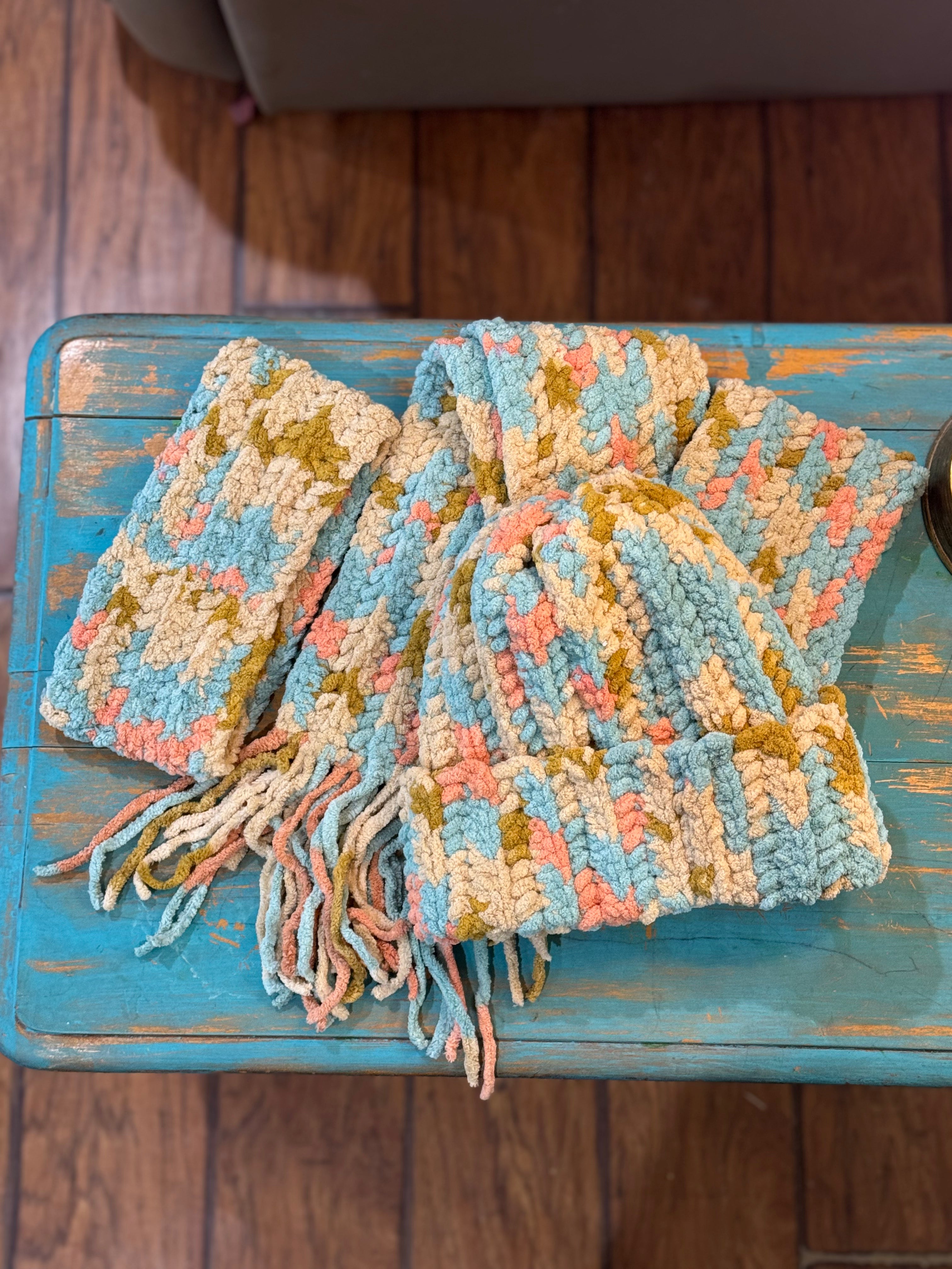 Creeky Porch Pastel Scarf and Headband Set